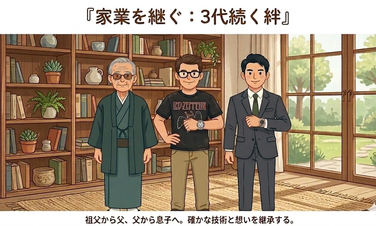 家業を継ぐ：3代続く絆 - 祖父から父、父から息子へ